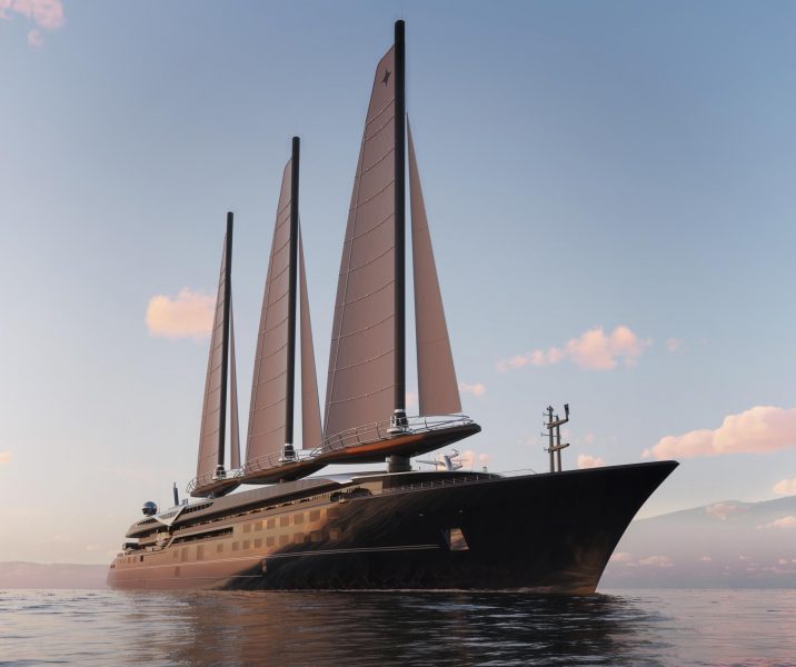 © Maxime d'Angeac & Martin Darzacq for Orient Express, Accor - Yacht front prow pink
