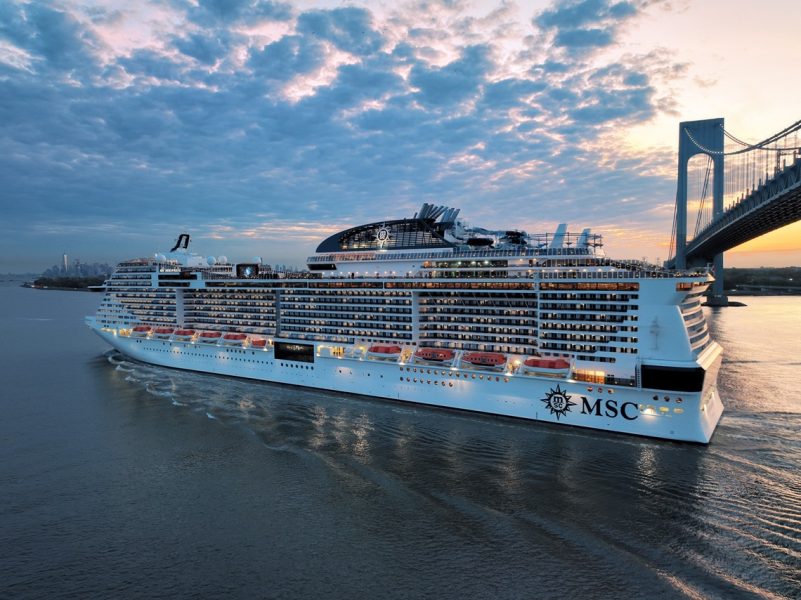 MSC Meraviglia entering New York Harbor 1